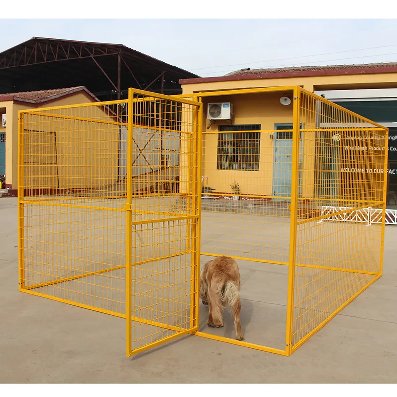 Açık ağır tel örgü büyük köpek kafesi köpek kulübesi için çiftlik (XMM-DC)