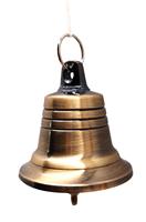 Petite cloche en laiton de 2 pouces avec finition plaquée bronze, utilisable comme sonnette de porte, cloche en métal fabriquée en Chine