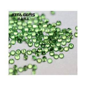 Kualitas Tinggi Batu Permata Profesional Cutting 2.0 Mm Hijau Bulat Garnet Harga Garnet - Product Image 1