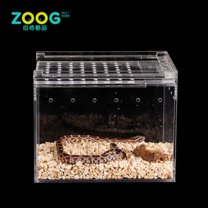 Terrario de vidrio acrílico de 120 galones para alimentación de peces, caja para <span class=keywords><strong>mascotas</strong></span>, tanque para reptiles con tapa - Product Image 4