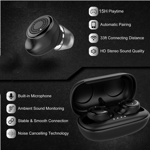 2019 Trung Quốc tốt nhất rảnh tay trong tai earbuds vô hình bluetooth 5.0 tws đúng không dây âm bass mini bluetooth tai nghe tai nghe - Product Image 3