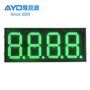 ป้ายแสดงราคาปั๊มน้ำมัน LED 7 ส่วน ขนาด 4 นิ้ว ระบบอิเล็กทรอนิกส์ไร้สาย สำหรับสถานีบริการน้ำมัน ป้ายเปลี่ยนราคา LED กลางแจ้ง - Product Image 5