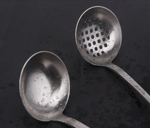 الحديثة شنقا إناء مجموعة المعادن الأرز سكوب مغرفة حساء المطبخ مقشدة - Product Image 5