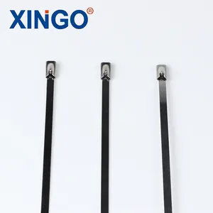 Pvc coated stainless steel cable tie markers