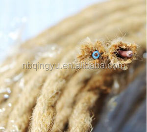 Hemp rope braided cable for vintage lamp cotton textile cable twisted