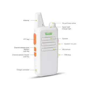 WLN OEM Mini Walkie Talkie KD-C1 UHF 400-470 MHz 5W 16 Kênh Cầm Tay Thu Phát
