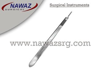 Produits avec logo personnalisé Manche de scalpel de haute qualité Manche de scalpel chirurgical solide long de 21.5cm en acier inoxydable - Product Image 2