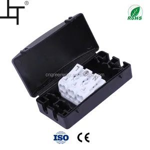 double insulated 3 way electrical terminal junction box for led ceiling spotlight