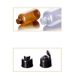 Commercio all'ingrosso <span class=keywords><strong>100</strong></span> <span class=keywords><strong>ml</strong></span> bottiglie di plastica per il viaggio di lozione cosmetica contenitore di colore marrone - Product Image 2