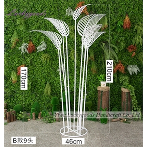 Grande arche en métal d'or personnalisée élégante LG20180518-12 pour la décoration de jardin de mariage - Product Image 5