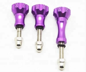 Trong Kho Nhà Sản Xuất Kích Thước Khác Nhau 1 Dài + 2 Núm Ngón Tay Cái Ngắn Bu Lông Không Gỉ Nut Cho Gopro - Product Image 3