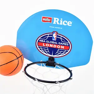 सुरक्षित सामग्री गर्म प्रचारक बच्चों के फांसी कस्टम लोगो मिनी बास्केटबॉल बोर्ड