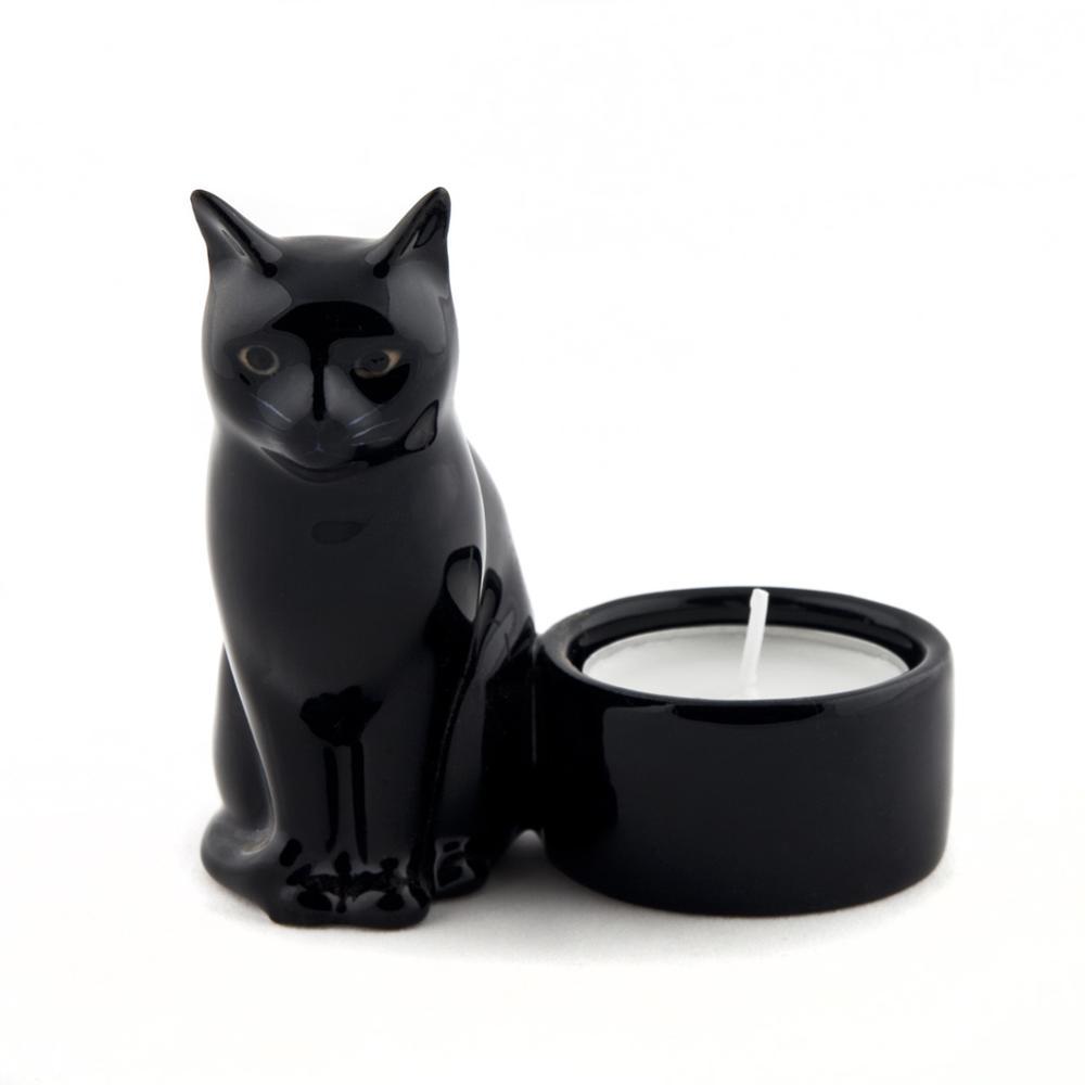 Veronese Design Black Cats Candle Holder - 2" Tall Resin Figurine With Tealight Cup, Hand Painted - View #10