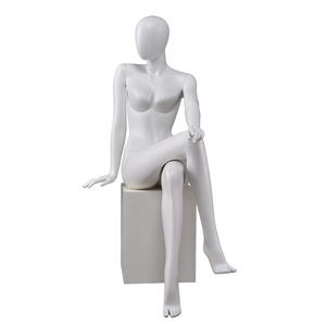 Maniquí Femenino <span class=keywords><strong>de</strong></span> <span class=keywords><strong>Cuerpo</strong></span> <span class=keywords><strong>Completo</strong></span>, Curvo, <span class=keywords><strong>de</strong></span> Fibra <span class=keywords><strong>de</strong></span> Vidrio Blanca, Abstracto y Decorativo, Usado, Económico, en Venta - Product Image 2