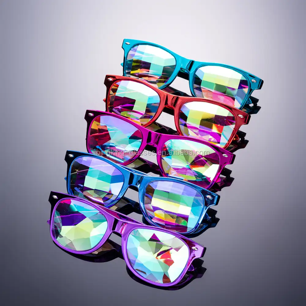 Venta al por mayor 2021 personalizado de moda divertido loco de caleidoscopio gafas
