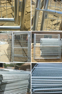 Casa de perro de metal más segura, valla temporal para correr al aire libre, barata, galvanizada/PVC, nuevo diseño - Product Image 4