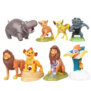 (最新) 8件狮子王玩具套装，辛巴玩具狮子状态，狮子王儿童图娃娃