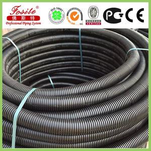 Tubería Corrugada de Doble Pared Flexible de HDPE DIN Internacional GB, Tubería Perforada para <span class=keywords><strong>Drenaje</strong></span> de Agua - Product Image 6
