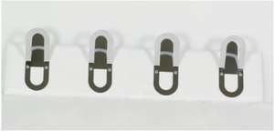 3 Clip de papel Forma de tornillo de madera decorativo gancho de pared - Product Image 2