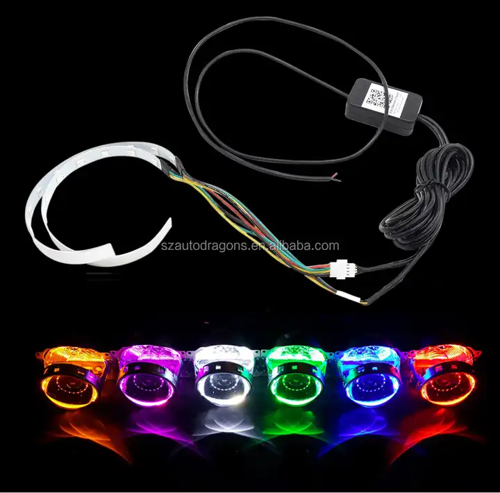 Wholesale Auto APP Control RGB LED Teufels augen Halo Augenring LED für  Universal Projektor linse RGB LED SMD Teufels augen From m.alibaba.com