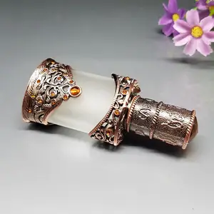 12 ml Kırmızı Metal Arapça Yağ Parfüm Şişesi