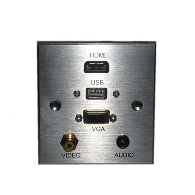 Сетевая Лицевая панель Lulink Rj45 86, USB/HD/VGA/Сеть/AV/телефонная розетка, модульная Лицевая панель