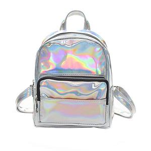 <span class=keywords><strong>Zaino</strong></span> Scolastico in PVC con Effetto Laser per Ragazze, Piccolo <span class=keywords><strong>Zaino</strong></span> da Viaggio alla Moda per Donne, Prodotto da Fabbrica Certificata BSCI - Product Image 1