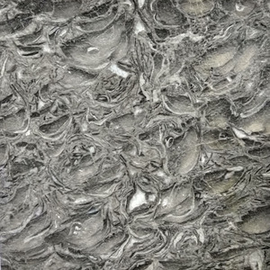 Losa de piedra precio piso perlas fósiles flor overlord mármol <span class=keywords><strong>gris</strong></span> - Product Image 1