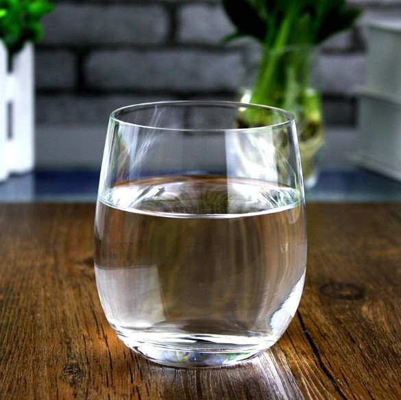 OEM round shape clear wine glass cup whiskey glass tumbler stemless glass
