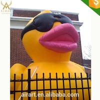 Canard gonflable géant pour la décoration, nouvel an, événement, avec lunettes de soleil, résistant au feu, 2m/5m/10m, 2020
