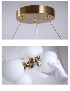 Thiết Kế MỚI của Bubble Ánh Sáng Đèn Chùm DẪN Lịch Thi Đấu Hiện Đại Lustre Nhà Hàng Đèn Chùm Treo Đèn Mặt Dây Thả Chiếu Sáng MD85076 - Product Image 4