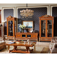 Mobilier de bureau classique en bois massif Bureau de direction antique Table de bureau de patron de luxe Bureau de direction de patron en bois massif
