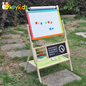 2020 Großhandel Kinder-Holztafel und Staffelei, Neues Design Pädagogisches Holz-Zeichenbrett Spielzeug für Kinder W12B103 - Product Image 6