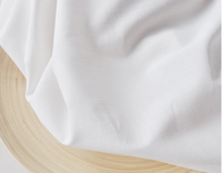 Tissu de drap de lit 100% coton, tissé, blanchi, uni blanc, 200TC, 40*40, 110*90, 120 pouces extra large, pour la literie et les textiles de maison