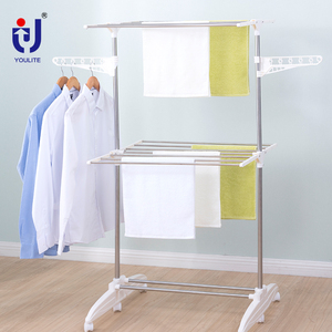 <span class=keywords><strong>Appendiabiti</strong></span> <span class=keywords><strong>Portatile</strong></span> Autoportante con Ruote e Ripiano per Appendere Vestiti - Product Image 2