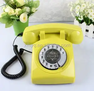 Teléfono retro de estilo antiguo clásico con tarjeta Sim para decoración del hogar