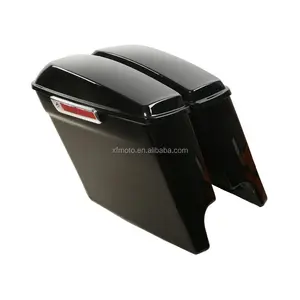 TCMT Đối Với Harley Bao Yên Ngựa XF111529 5 "Mở Rộng Kéo Dài Saddlebags Với Các Phím Phù Hợp Cho FLHTCU Road Vua 2014-2018