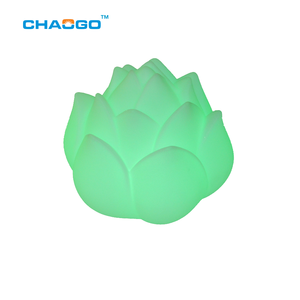 New Arrival RGB Color Changing 3D LED sen ánh sáng ban đêm Battery Powered trang trí không dây chiếu sáng LED sen phát sáng đèn - Product Image 6