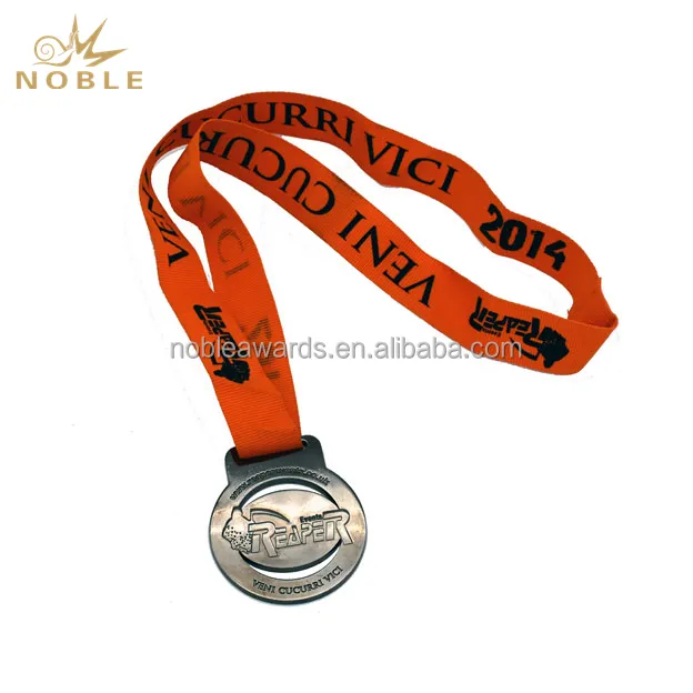 Cheap Wholesale Sport Metal Medal And Trophy With Ribbon