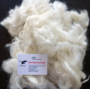 100% Raw Bianco pelo di Capra di Lana/Cashmere Fibra Made In China