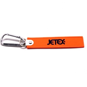 Tùy chỉnh thêu hai mặt Polyester Thẻ Hành Lý bền <span class=keywords><strong>Keychain</strong></span> để dễ dàng nhận dạng - Product Image 3