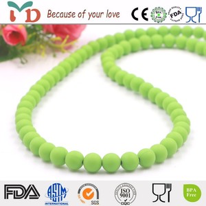 Gros Baby Safe Silicone <span class=keywords><strong>Maman</strong></span> Infirmiers <span class=keywords><strong>Collier</strong></span> Populaire Couleurs De Bonbons SANS BPA Silicone Bébé de <span class=keywords><strong>Dentition</strong></span> Perles - Product Image 4