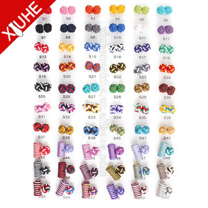 Đầy Màu sắc đàn hồi Knot Khuy măng sét người đàn ông vải Khuy măng sét - Product Image 1