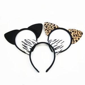 عصابة رأس على شكل آذان قطة بنمط الفهد للحفلات والأزياء للنساء والأطفال - Product Image 4