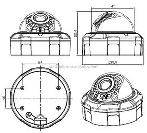 3,6-10mm lente POE Audio Dome <span class=keywords><strong>cámara</strong></span> IP de red de seguridad <span class=keywords><strong>exterior</strong></span> 5MP Sony sensor IMX178 ONVIF IR noche visión - Product Image 2