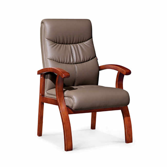 Hot Seale Wooden Cheap Price Four Leg Office Visitor Chair for Meeting Area