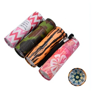 Factory Wholesale Cheap Colorful Camouflage 9 Led Aluminum Torch Flashlight