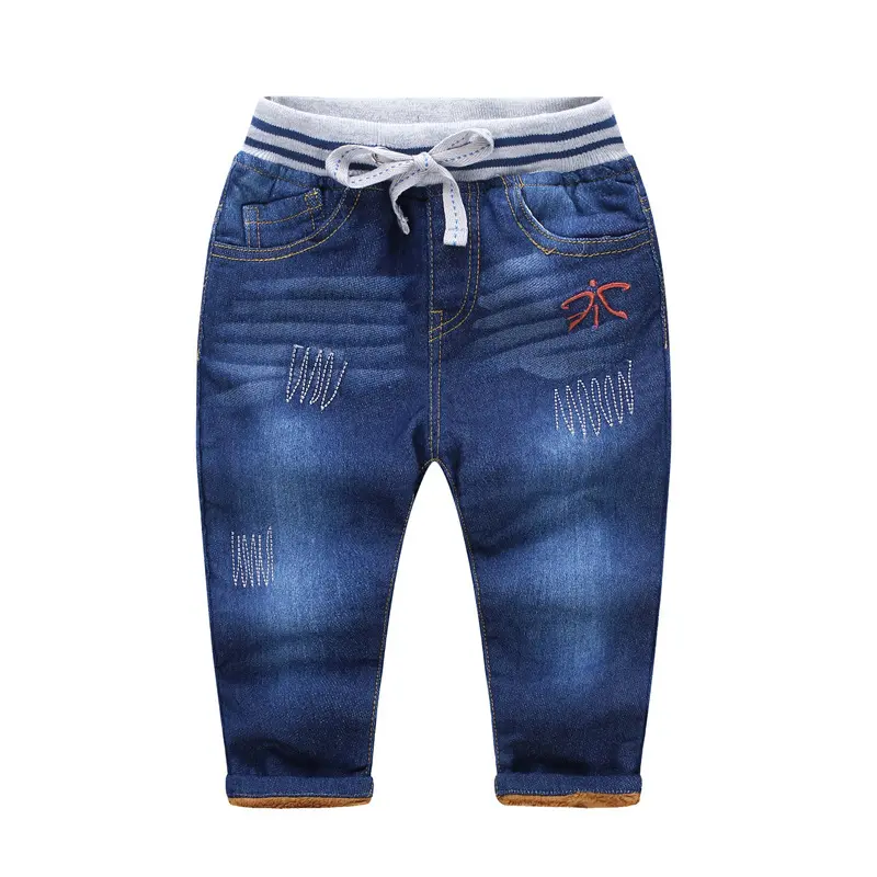 Nuevo Modelo de pantalones vaqueros estilo bordado niños Jeans de proveedor de China