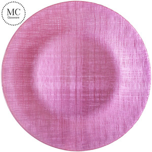 Location de fête d'assiettes de chargeur fantaisie bleues antiques en <span class=keywords><strong>verre</strong></span> en vrac bon marché assiettes de chargeur en <span class=keywords><strong>verre</strong></span> <span class=keywords><strong>bleu</strong></span> - Product Image 4
