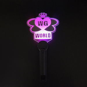Bâton led clignotant de concert en acrylique, logo personnalisé, fournitures de fête, vente en gros - Product Image 5